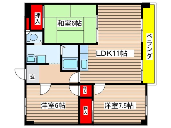 プレジデント平針の物件間取画像